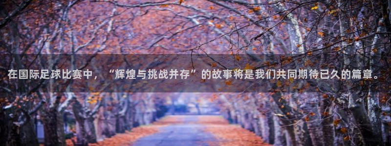 在国际足球比赛中，“辉煌与挑战并存”的故事将是我们共同期待已