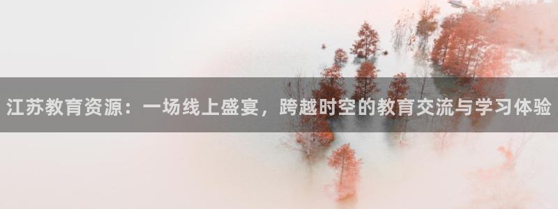nba直播免费88看球：江苏教育资源：一场线上盛宴，跨越时空的教育交流与学习体验